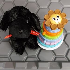 ** 3 Listings $30** Kids Stacking Toy/Plush Dog - Black, Yellow, Orange, Blue